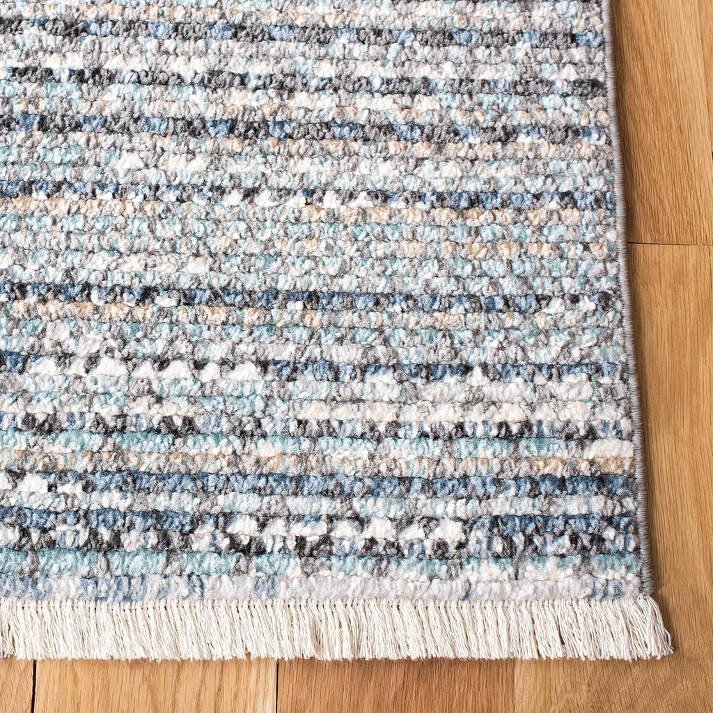 Sedona Collection Accent Rug, Dark Grey & Ivory, Moroccan Boho Tribal Design, Non-Shedding & Easy Care