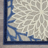 Home Aloha 5'3" x 7'5" Fabric Indoor/Outdoor Rug in Blue/Multi-Color