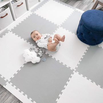 Extra Large Baby Play Mat Tiles Thick Foam Non-Toxic Floor Puzzle Mat Interlocking Activity Playmat for Infants