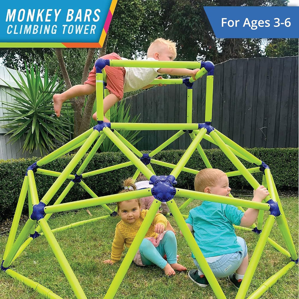 Climber with Top - Active Indoor Outdoor Play Set Climbing Dome Equipment Toys - Fun for Kids Ages 3 to 6 Years Old