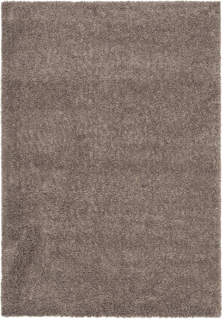 August Shag Area Rug - 10' x 14', Taupe, Solid Design, Non-Shedding & Easy Care, 1.2-inch Thick