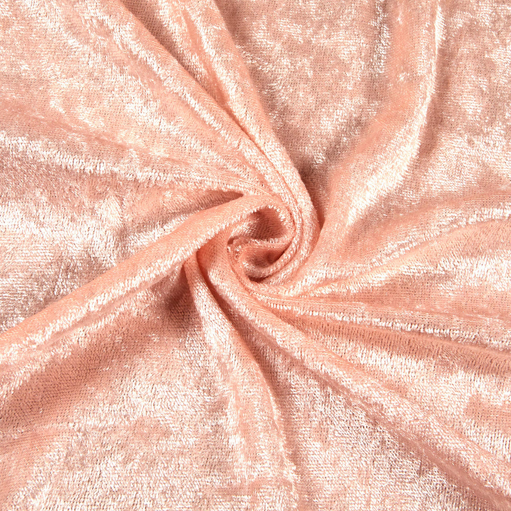 Panne Velvet Peach, Fabric by the Yard