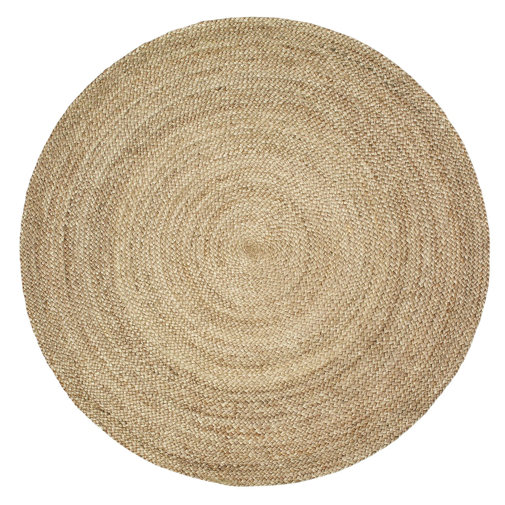 Handwoven Jute Braided Area Rug- Rustic Vintage Beige Reversible Rugs Eco Friendly Rugs Kitchen Living Room Farmhouse