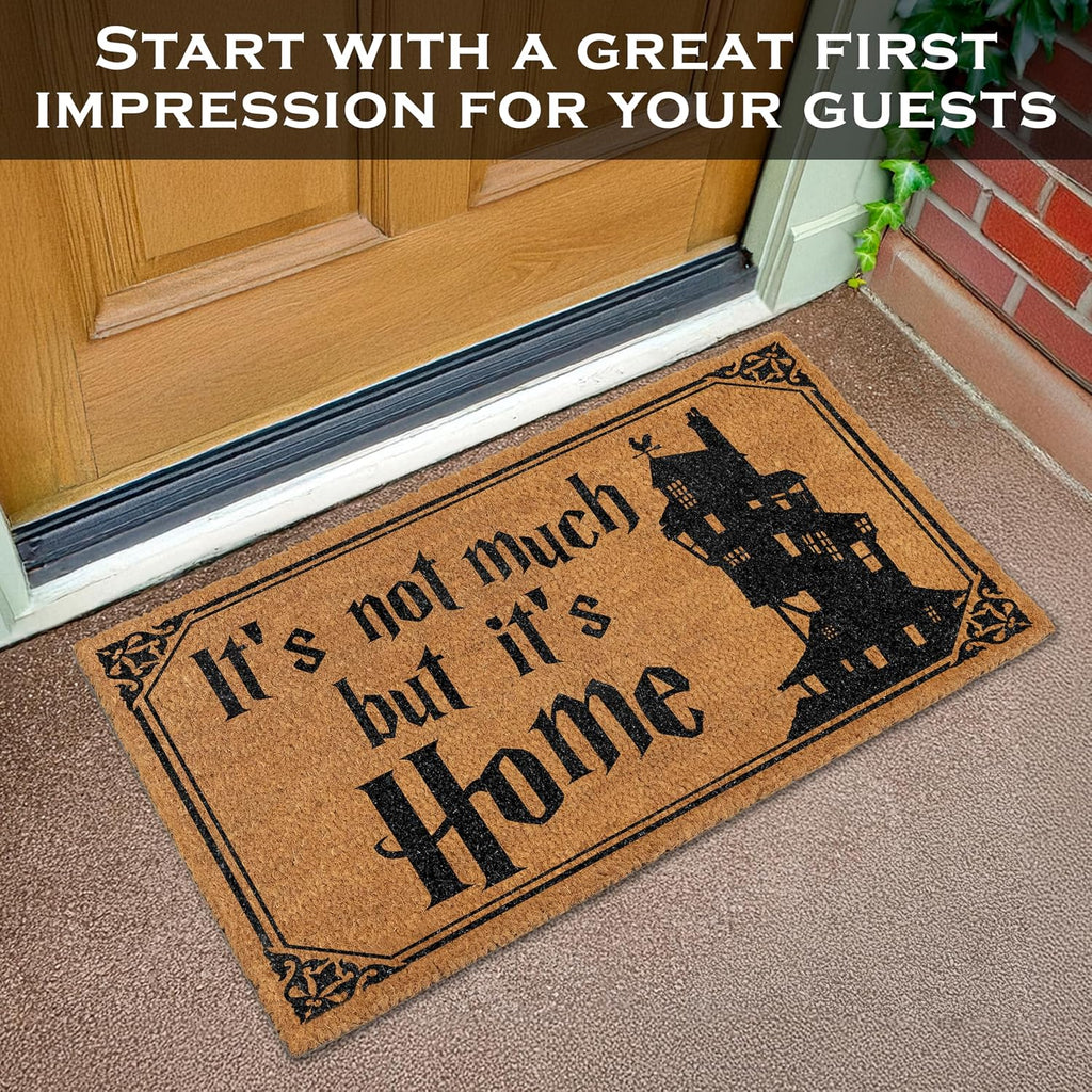 It's Not Much but It's Home Door Mat 30x17 Inch, Nerdy Welcome Mat Coir | Funny Entryway Decor, Fantasy Fan Gift
