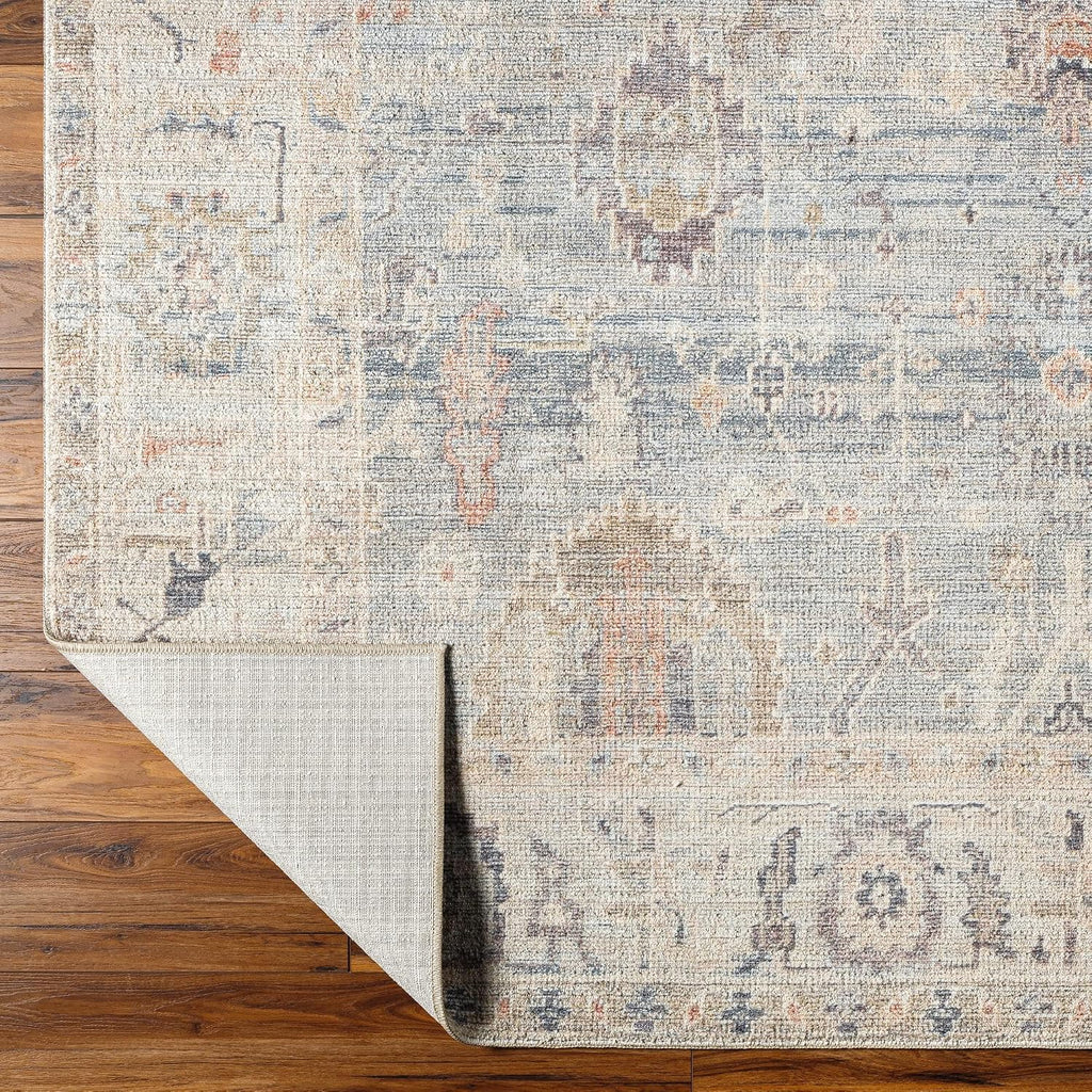 X Becki Owens Marlene Vintage Medallion Area Rug, Pale Blue