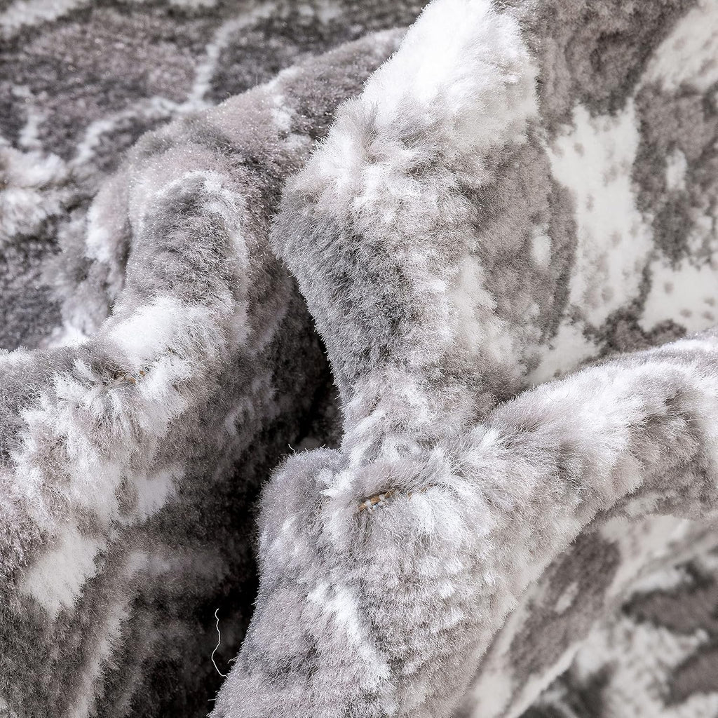 Granda Grey Traditional Oriental Medallion Floral Area Rug