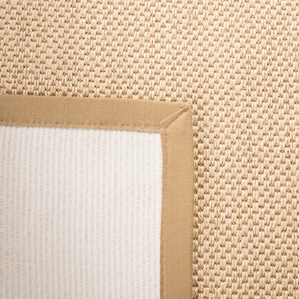 Area Rug 9x12 - Natural Fiber - Large - Maize & Linen Color, Sisal, Woven Design with Border