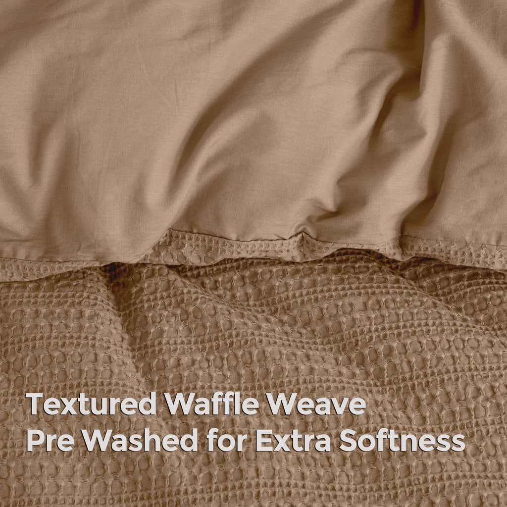 Waffle Weave Duvet Cover, Duvet Cover, 100% Cotton