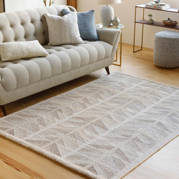 Livabliss SCD2300 Scandi Bohemian, Transitional 2' x 3' Area Rug - Tan, Black, Medium Gray