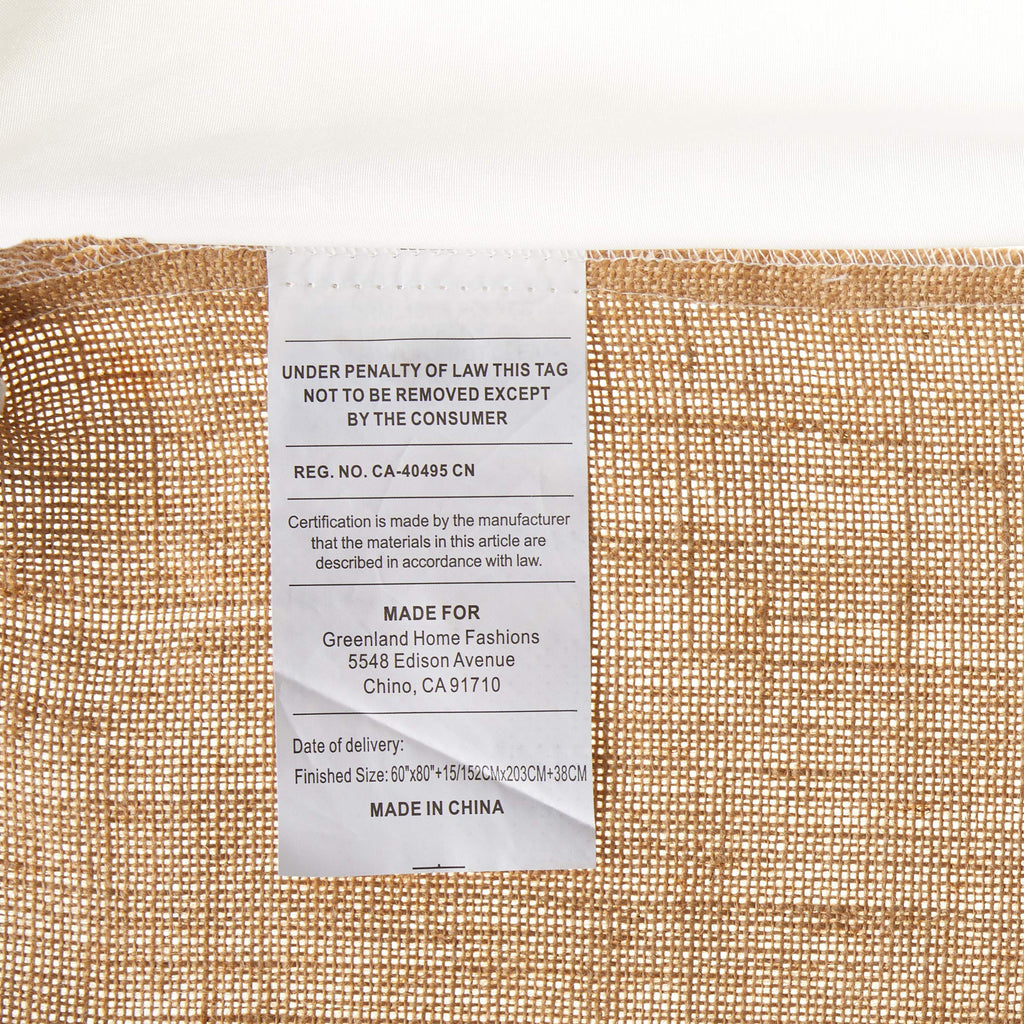 Home Burlap Bed Skirt, Natural