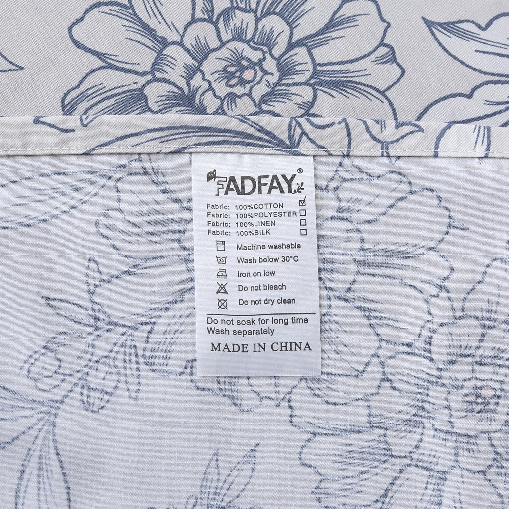 Duvet Cover Set Vintage Peony Floral Bedding Shabby Khaki Floral Quilt Cover Set Rustic Farmhouse Bedding 100%