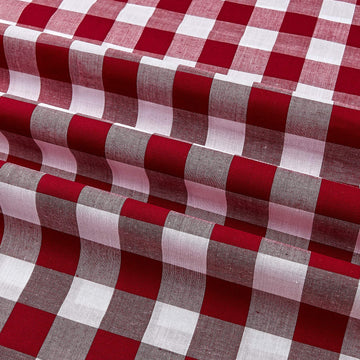 Richcheck 60" Gingham Check 1" Berry, Fabric by the Yard