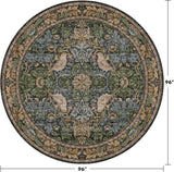 Washable Boho Round Rugs 8ft