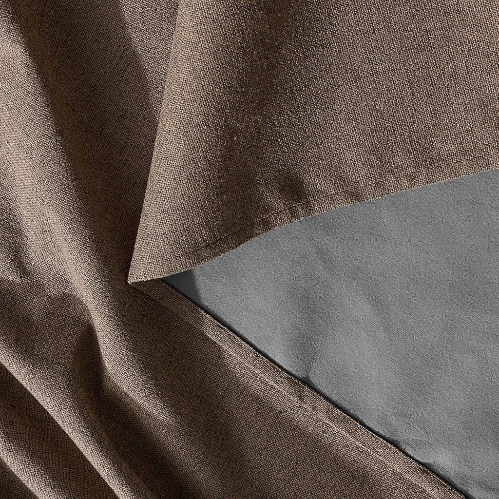 100% Blackout Linen Textured Curtains 108 inches Long, Thermal Insulating Privacy Energy Saving for Bedroom Living