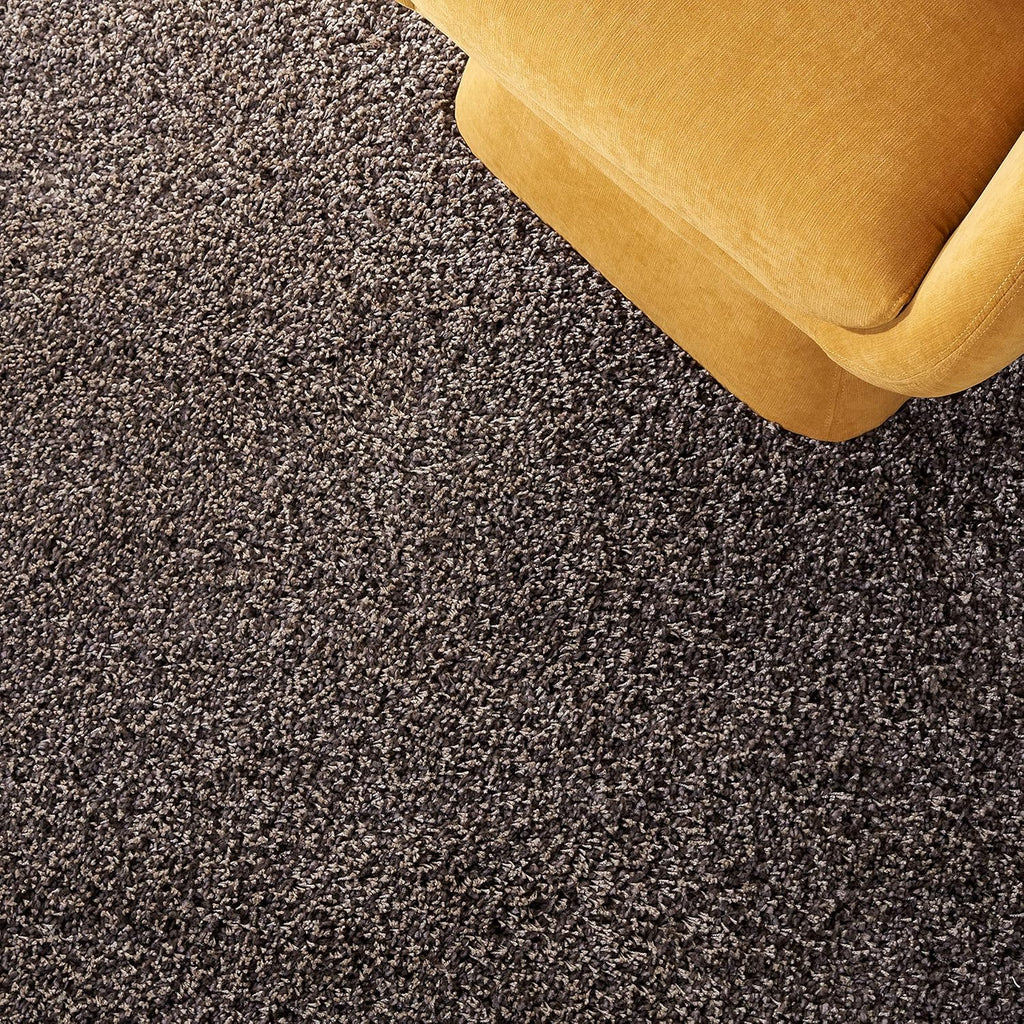 Santa Monica Shag Collection Runner Rug - 2'3" x 7', Mushroom, Solid Design, Non-Shedding & Easy Care, 2-inch Thick