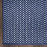 Home Horizon Indoor/Outdoor Navy 8' x 10' Area Rug - Easy Clean, Non Shedding, Bed Room, Living Room