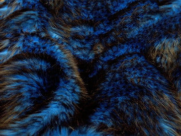 Faux Fake Fur Husky Fur Blue 58 Inch Wide Fabric By the Yard from