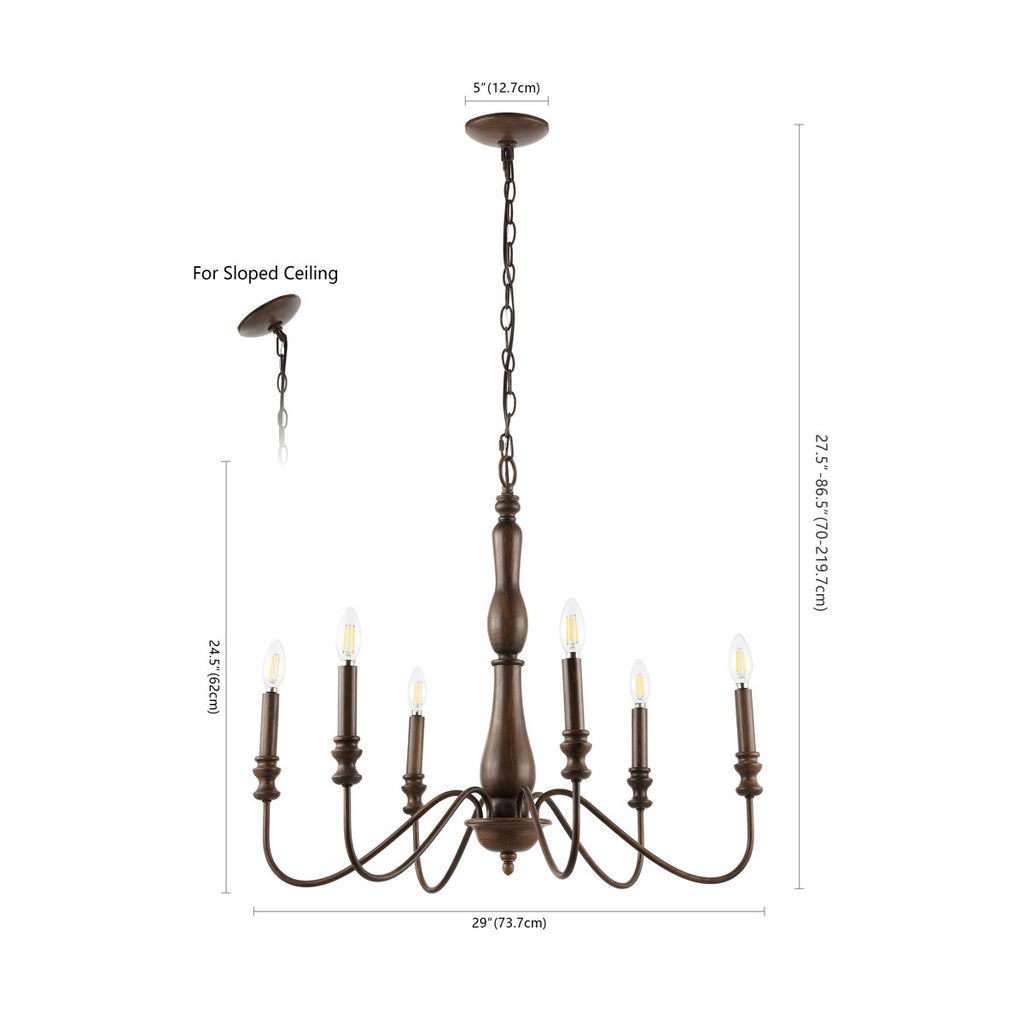 Adelinah 6-Light Classic / Traditional Chandelier