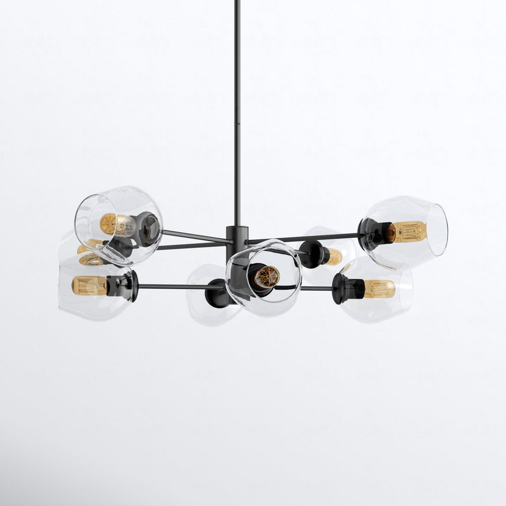 Alpharetta 8-Light Dimmable Sputnik Modern Linear Chandelier