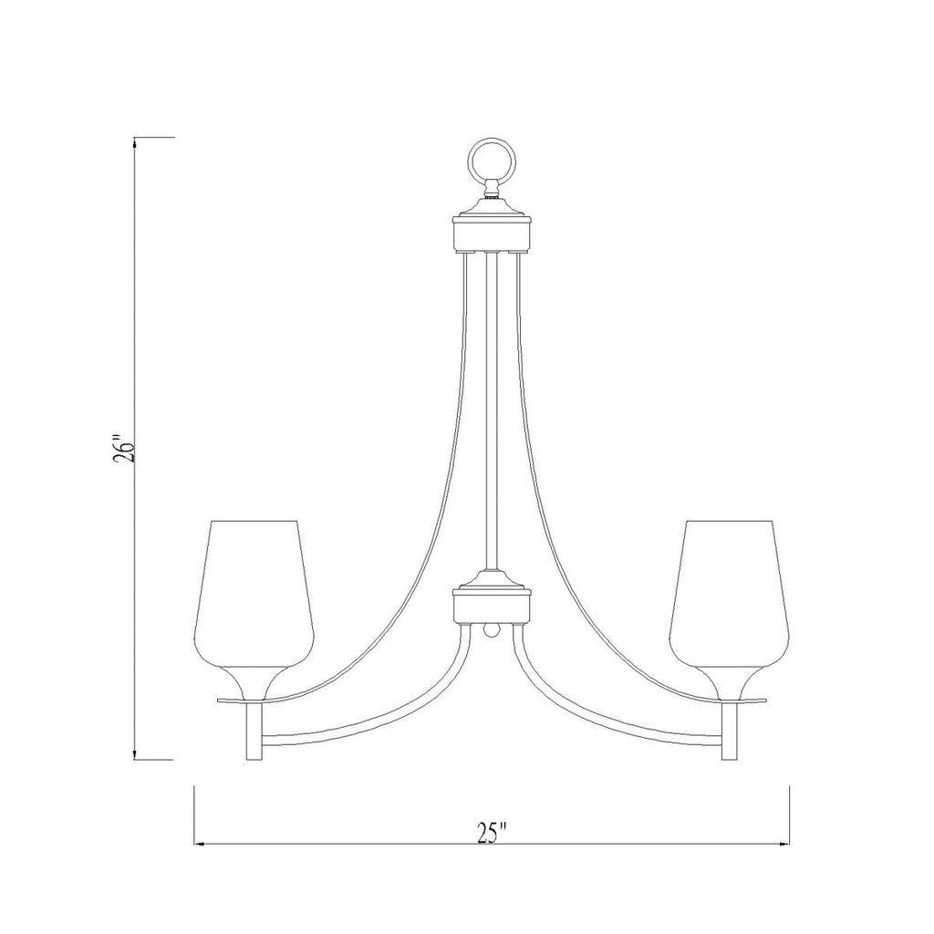 Ambresha 5-Light Dimmable Classic / Traditional Chandelier