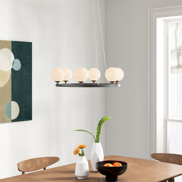 Aris 6-Light Dimmable LED Lantern Empire Chandelier