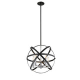 Avers 5-Light Steel Dimmable Globe Chandelier