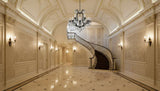 Wrought Iron Crystal Chandelier H30xW28 - Lifestyle Wide 2