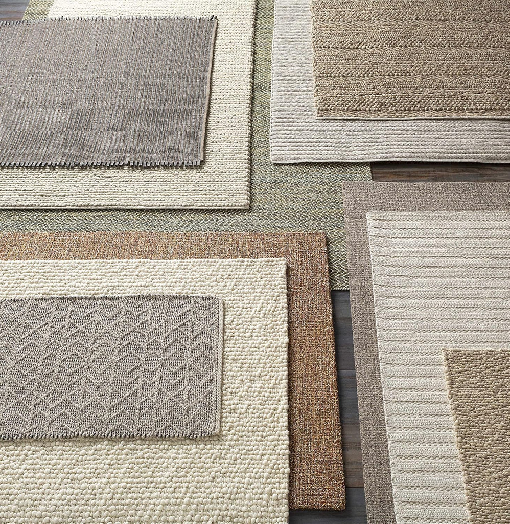 Maidsville Wool Living Room, Bedroom Area Rug - Striped Plain - Traditional Transitional Modern Contemporary