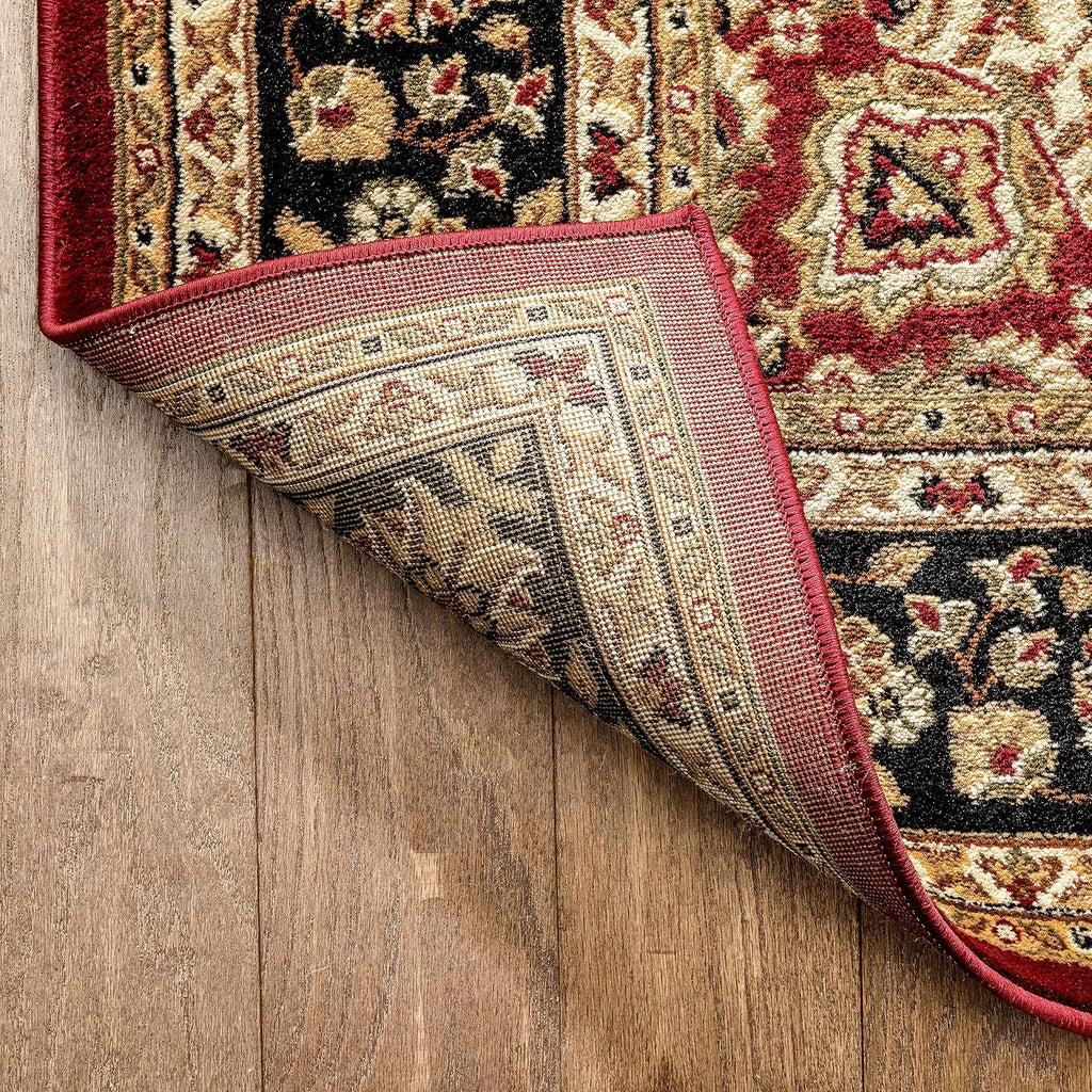 Barclay Medallion Kashan Red Traditional Area Rug (5'3" x 7'3")