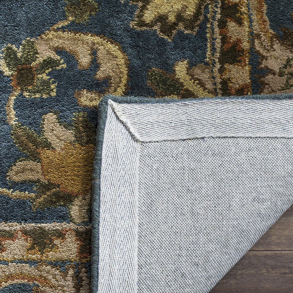 Antiquity 9' x 12' Blue/Gold Handmade Traditional Oriental Premium Wool Area Rug