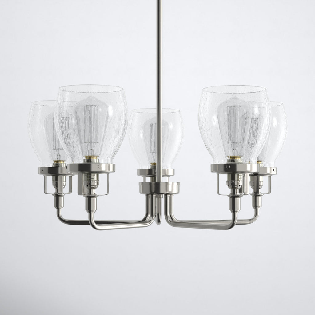 Belton Five Light Up Chandelier from Generation Lighting