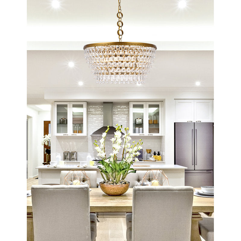 Beno 6 - Light Dimmable Tiered Chandelier