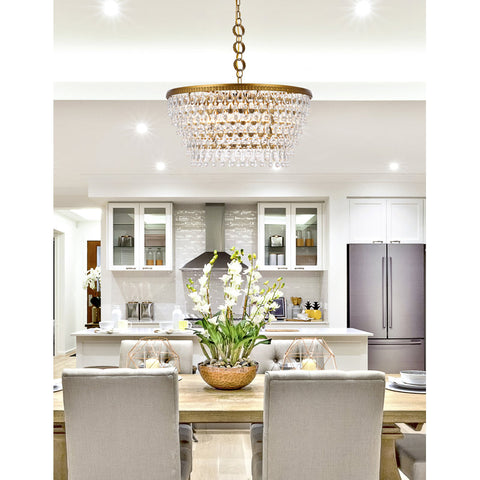 Beno 6 - Light Dimmable Tiered Chandelier
