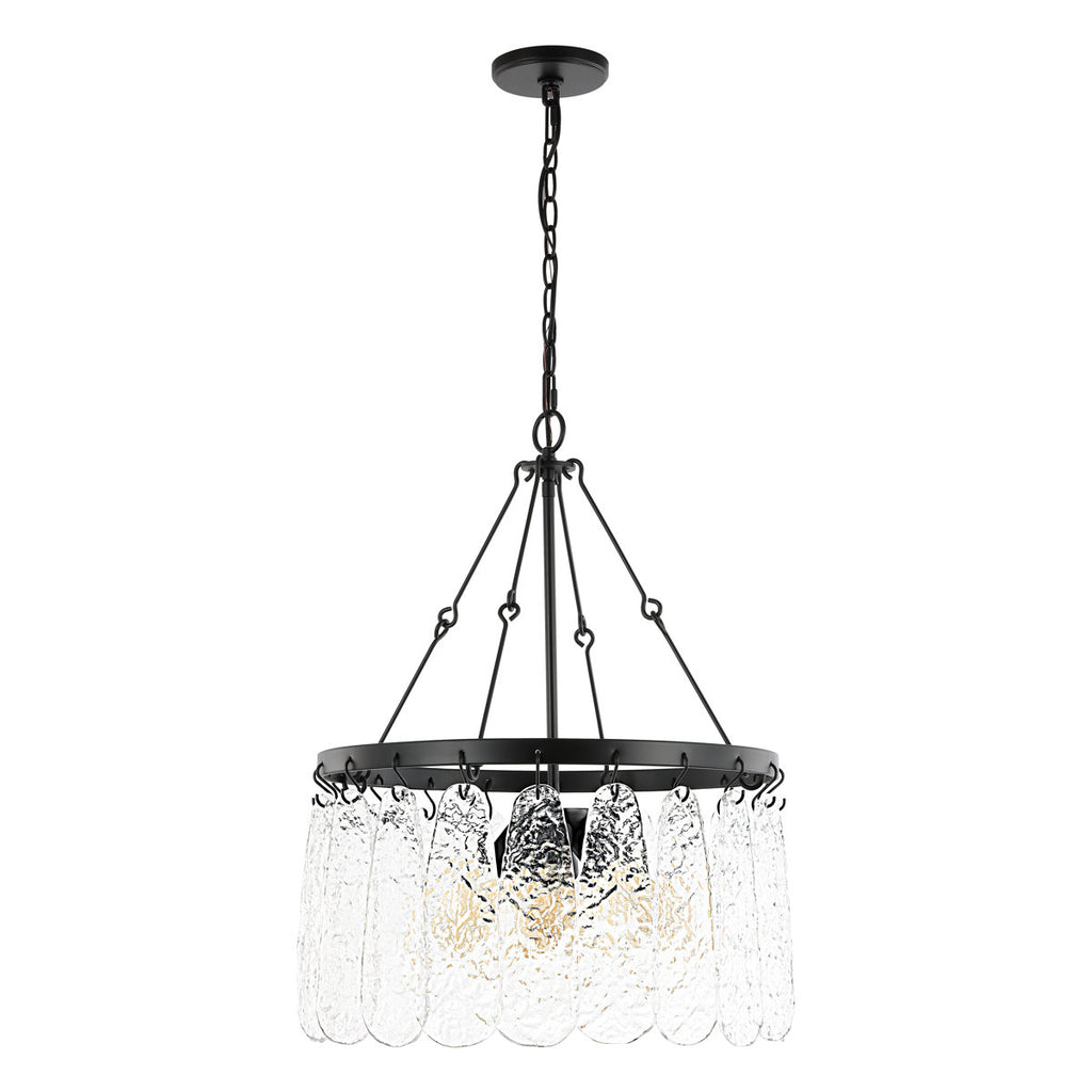 Bonsai 4-Light Dimmable Wagon Wheel Chandelier