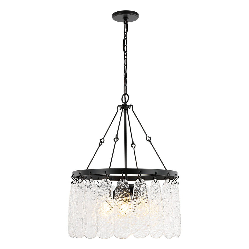 Bonsai 4-Light Dimmable Wagon Wheel Chandelier