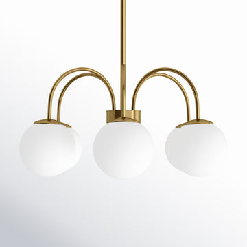 Bradrick 6-Light Modern Glass Bubble Chandelier