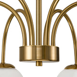 Bradrick 6-Light Modern Glass Bubble Chandelier