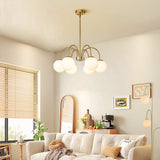 Bradrick 6-Light Modern Glass Bubble Chandelier