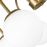 Bradrick 6-Light Modern Glass Bubble Chandelier
