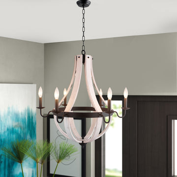Chanson 6-Light Dimmable Empire Chandelier