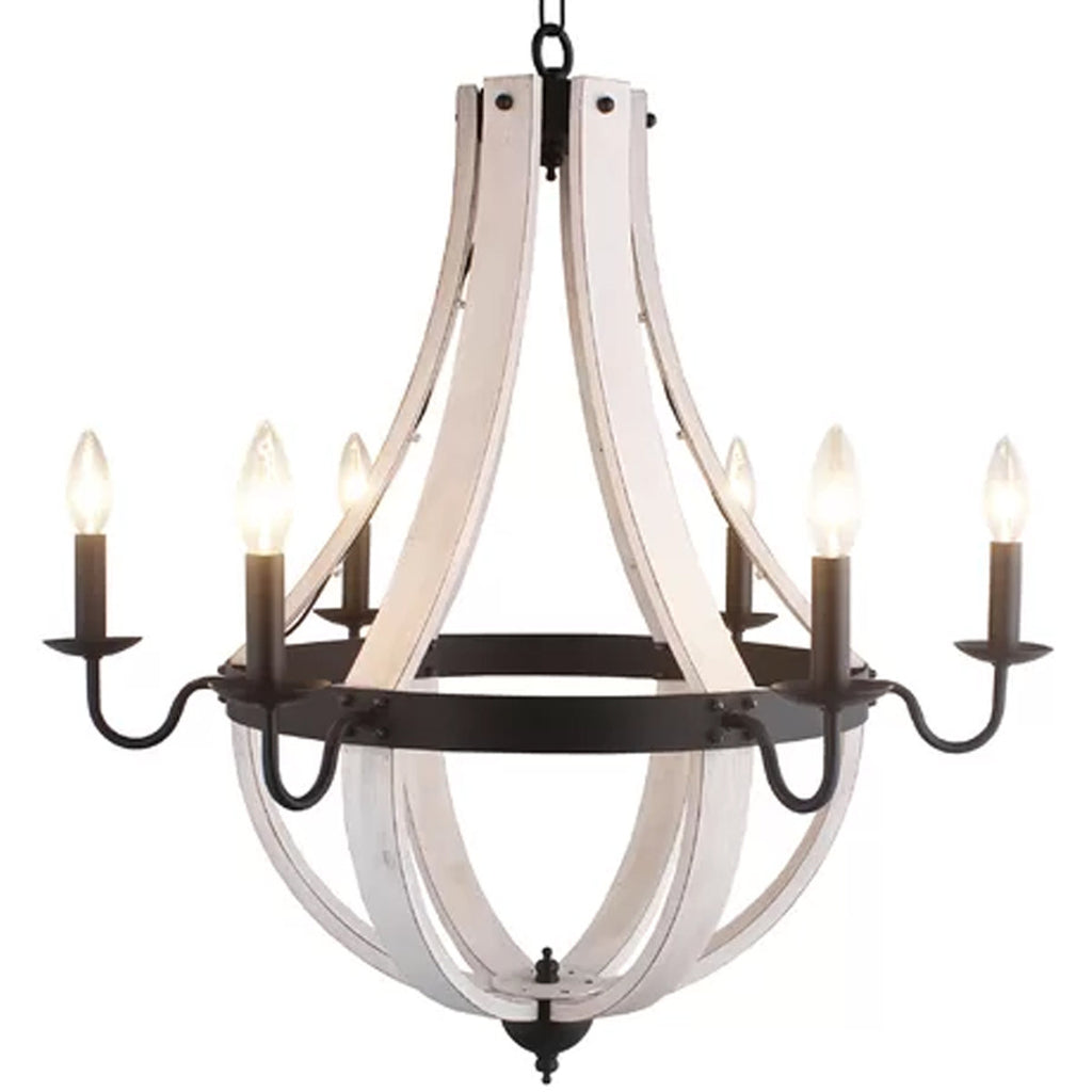 Chanson 6-Light Dimmable Empire Chandelier