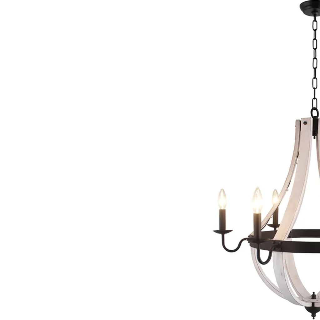 Chanson 6-Light Dimmable Empire Chandelier