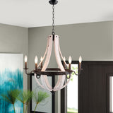 Chanson 6-Light Dimmable Empire Chandelier