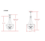 Claridge 4-Light Dimmable Empire Chandelier