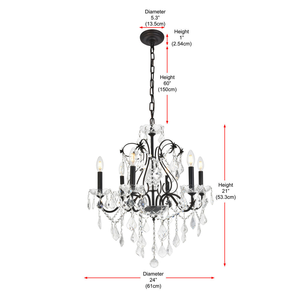 Dagmar 6-Light Dimmable Classic / Traditional Chandelier