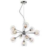 Dayton 10-Light Steel Dimmable Sputnik Sphere Chandelier