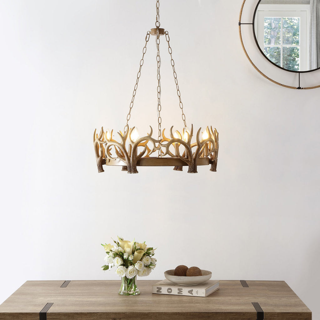 Diny 6-Light Dimmable Geometric Chandelier