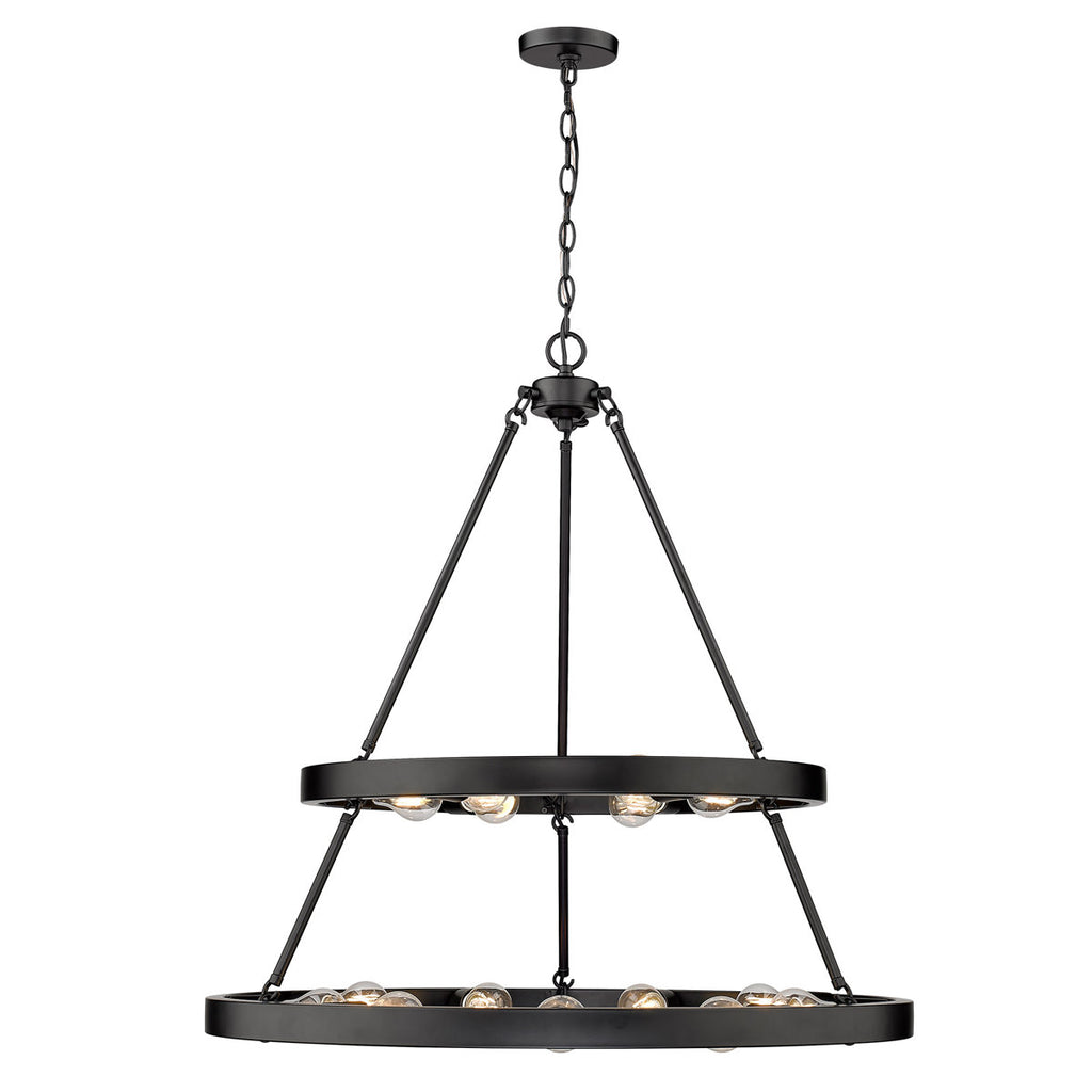 Easterwood 15-Light Steel Dimmable Round Chandelier
