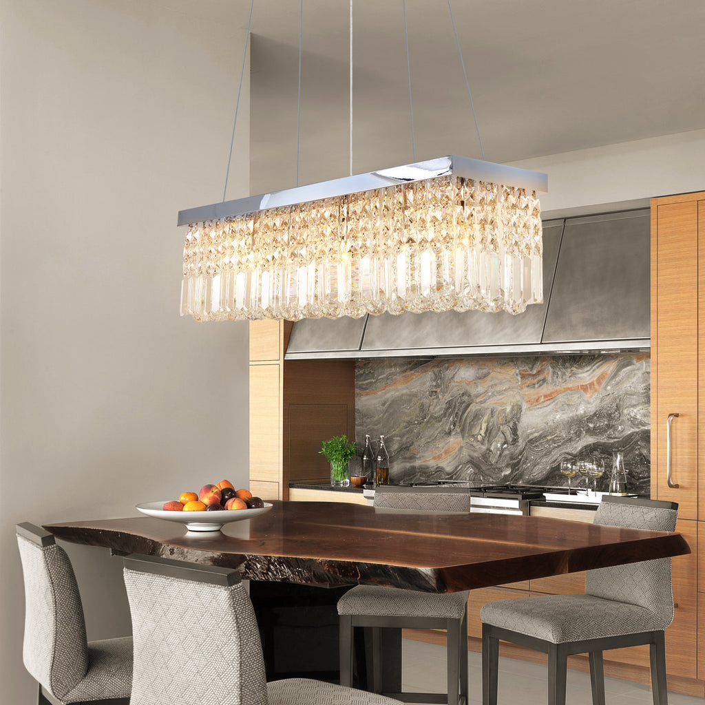 Emilynn 5-Light Dimmable Square / Rectangle Chandelier