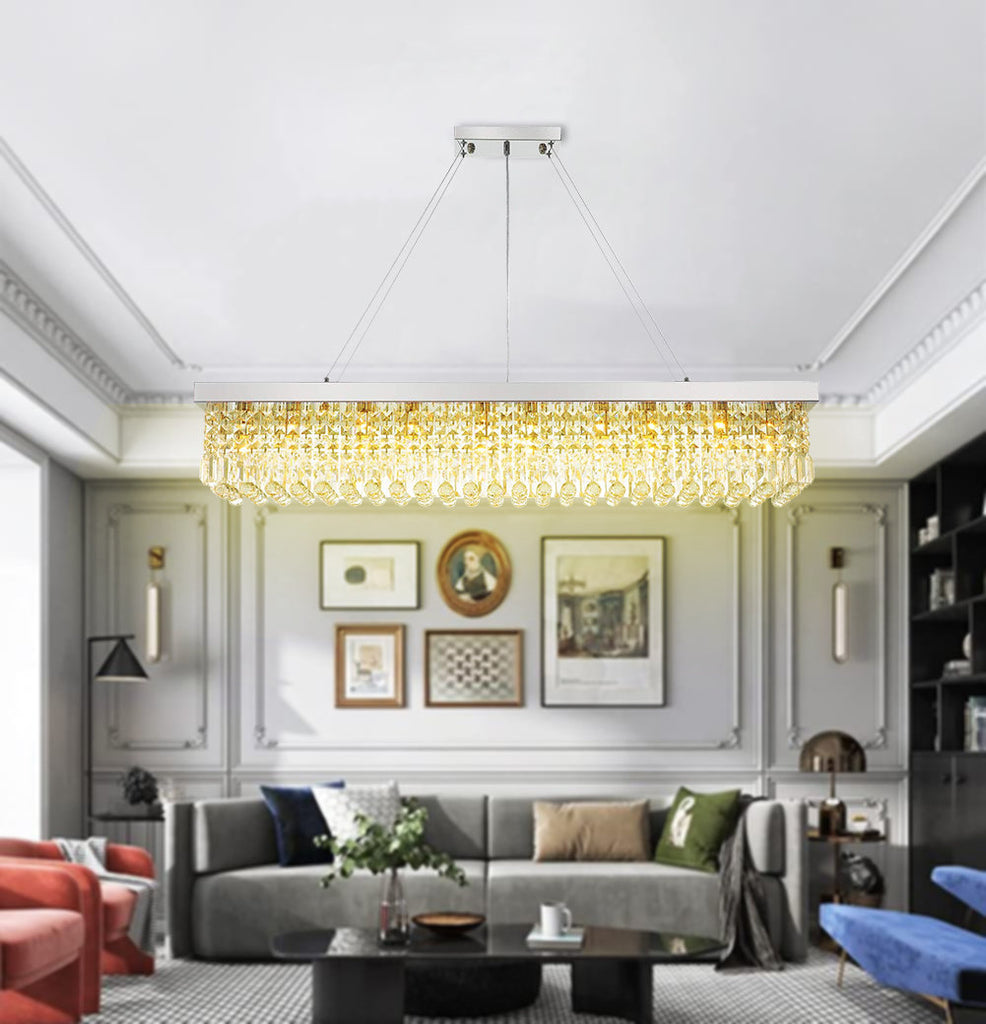Emilynn 5-Light Dimmable Square / Rectangle Chandelier